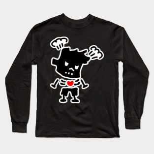 angry zombie boy Long Sleeve T-Shirt